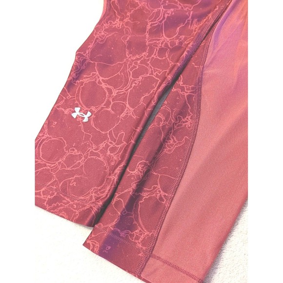 Under Armour Womens Heatgear Compression Capri Print Leggings Activewear Medium - Picture 6 of 6